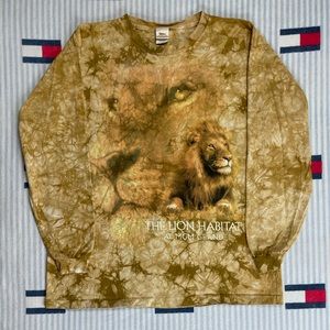 Vintage The Lion Habitat MGM Grand Nature Tie Dye long sleeve shirt